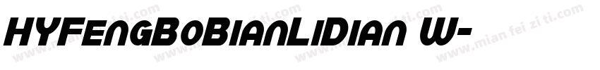 HYFengBoBianLiDian W字体转换